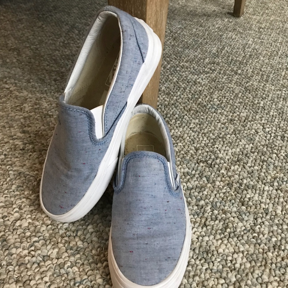 Blue heather Vans. Like new